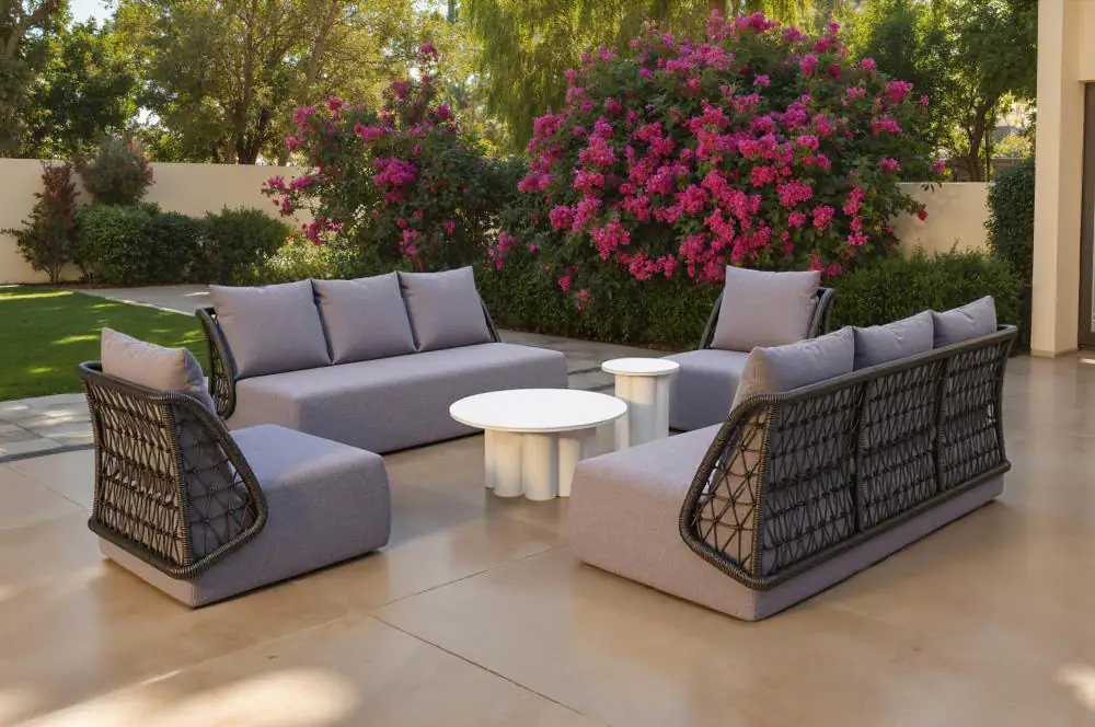 Left. Hivvago - Palmier Coffee Table White - White.