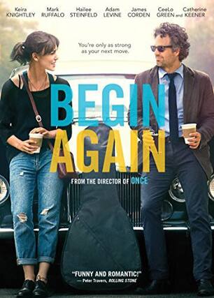 Front. Begin Again - DVD.