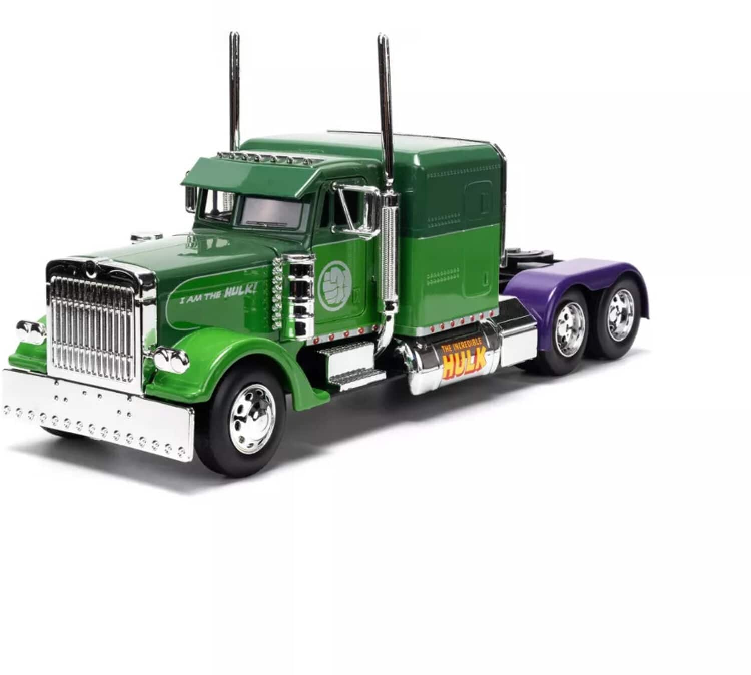 Photos - Action Figures / Transformers Jada Toys - 1:24 Marvel - Hollywood Rides - '92 Peterbuilt 379 Big Rig with Hulk Deco - Collectibles - Multicolor 8013103517 