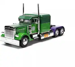 Jada Toys - 1:24 Marvel - Hollywood Rides - '92 Peterbuilt 379 Big Rig with Hulk Deco - Collectibles - Multicolor