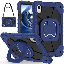 UUCOVER - Shockproof Case for Lenovo Idea Tab 11 inch (TB336) 2025 /K11 Gen 2 360° Rotating Stand Hand Grip Cover+Shoulder Strap - Navy+Black