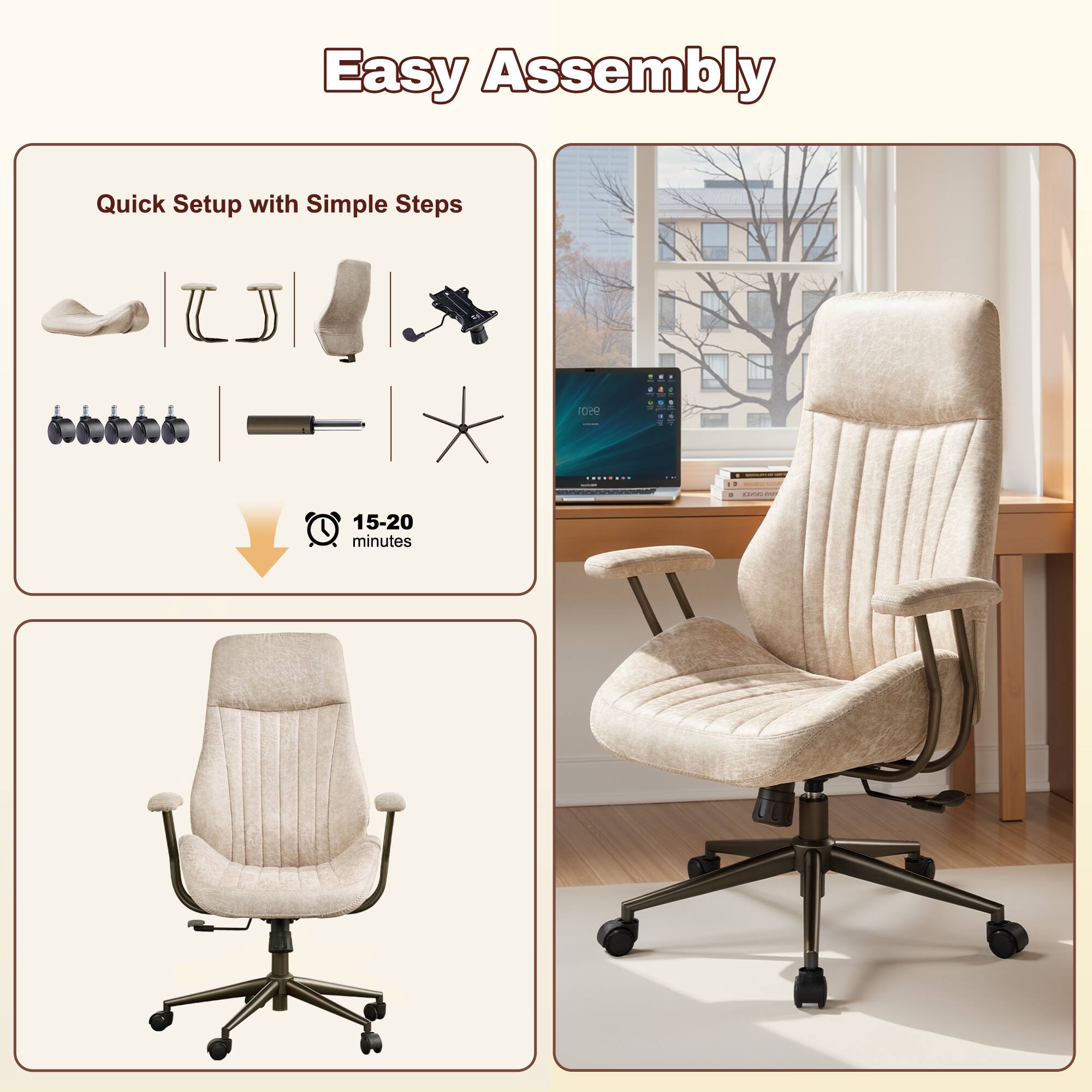 Easy Assembly

Quick Setup with Simple Steps

15-20 minutes