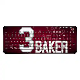 Keyscaper - Budda Baker Arizona Cardinals Wireless Keyboard - Black
