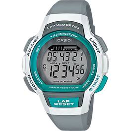 Casio - Women's Digital Blue and Grey Running Watch - LWS-1000H-8AVCF - Gray