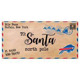 Fan Creations - Buffalo Bills 6'' x 12'' Letter to Santa Sign - Multicolor