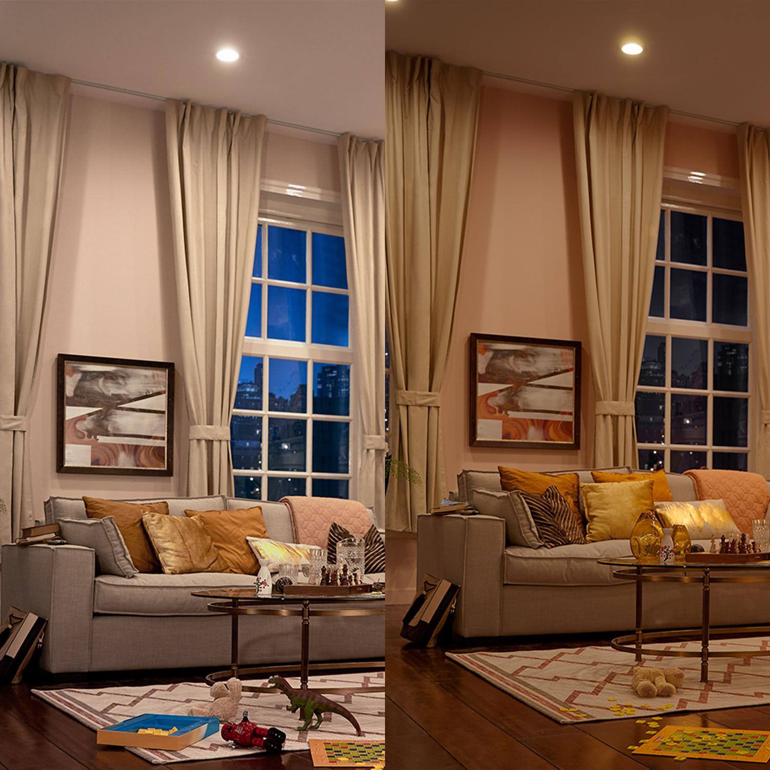 Left. Philips - Philips BR30 E26 (Medium) LED Floodlight Bulb Soft White 100 Watt Equivalence 1 pk.