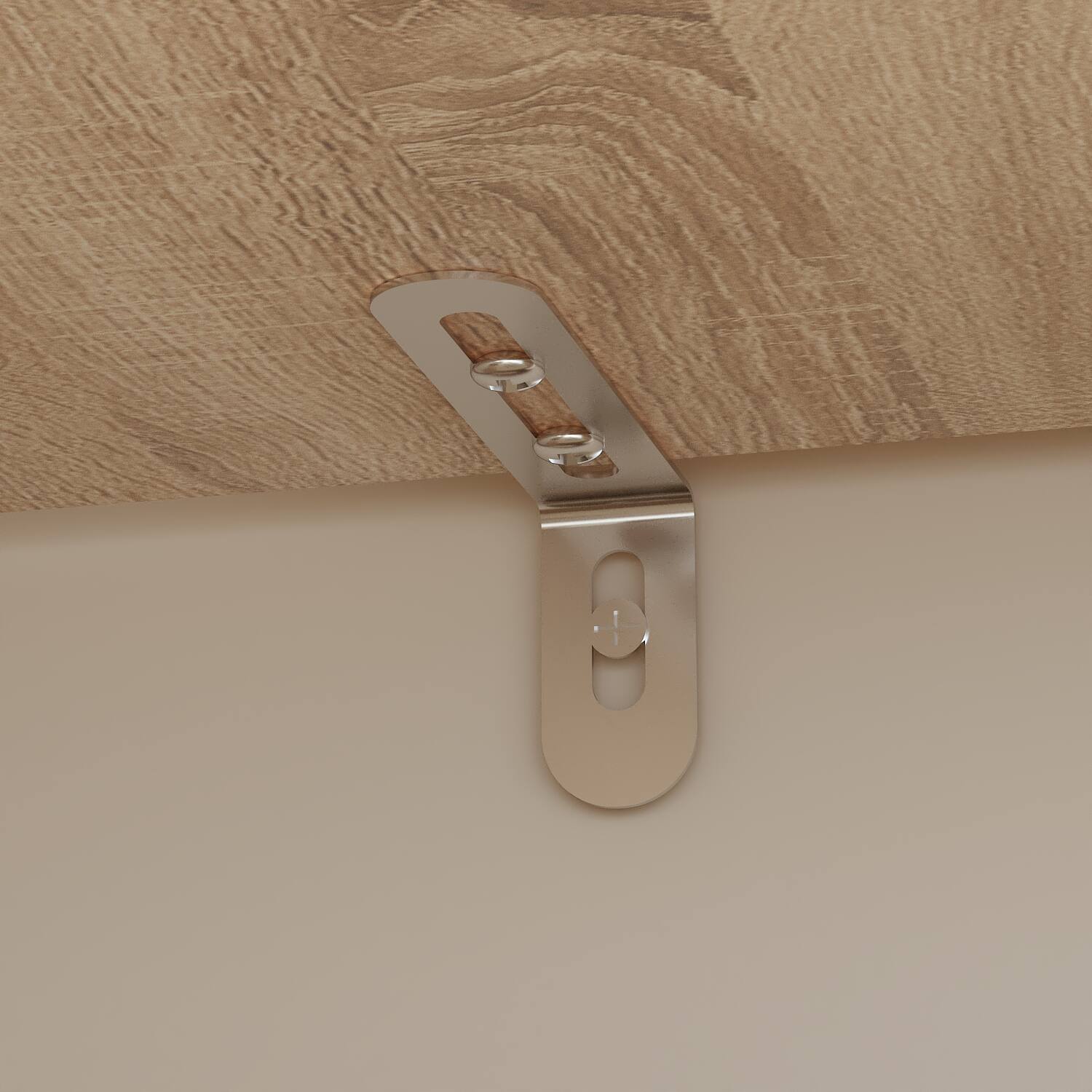 Alt View 5. Famapy - L-Shaped Corner Bookshelf with Multi-Tier Storage – Space-Saving Home Organizer for Living Room & Study - Wooden.