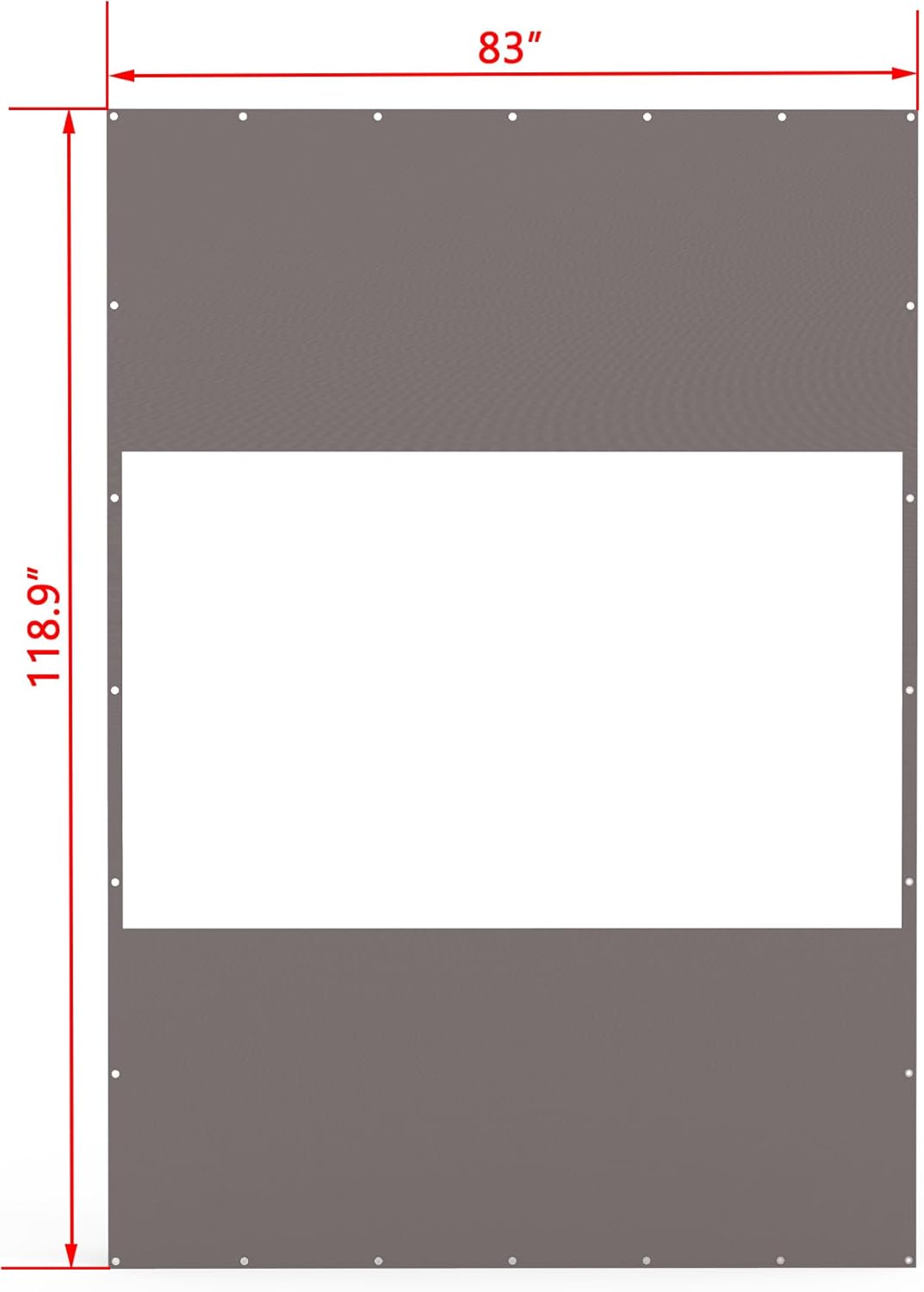 83" x 118.9"