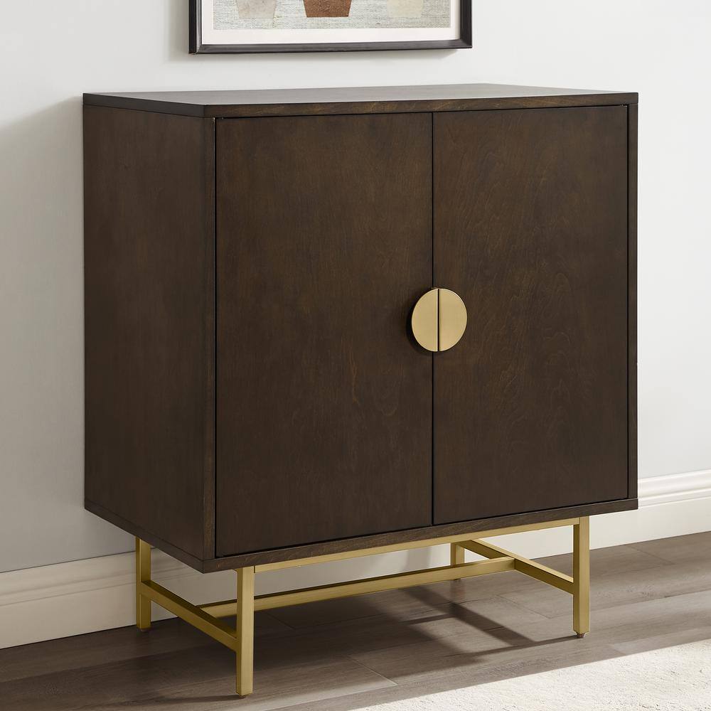 Alt View 9. Crosley Furniture - Blair Bar Cabinet - Dark Brown.