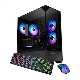 iBUYPOWER - iBUYPOWER-Element SE Gaming Desktop PC-Intel Core i5 14400F, NVIDIA GeForce RTX 5060 8GB, 16GB DDR4 Non-RGB,1TB NVMe SSD - Black