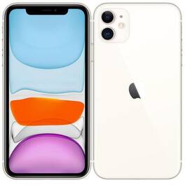 Apple - Refurbished Excellent - iPhone 11 A2111 (Fully Unlocked) 128GB w/ Pre-Installed Tempered Glass - White