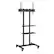 Alt View 5. VEVOR - Mobile TV Stand, Mobile TV Cart for 32 to 70 inch TVs, Height Adjustable Portable TV Stand with Wheels - Black.