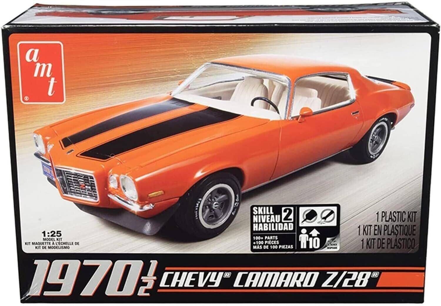 a "m t SKILL NIVEAU 2 1 PLASTIC KIT HABILIDAD 1 KIT EN PLASTIQUE 1:25 MODEL KIT 100+ PARTS KIT MAQUETTE KIT DE MODELISMO A L'CHELLE DE MS +100 DE PIECES 100 PIEZAS T10 1 KIT DE PLASTICO R H 19702 CHEVY CAMARO Z/28"