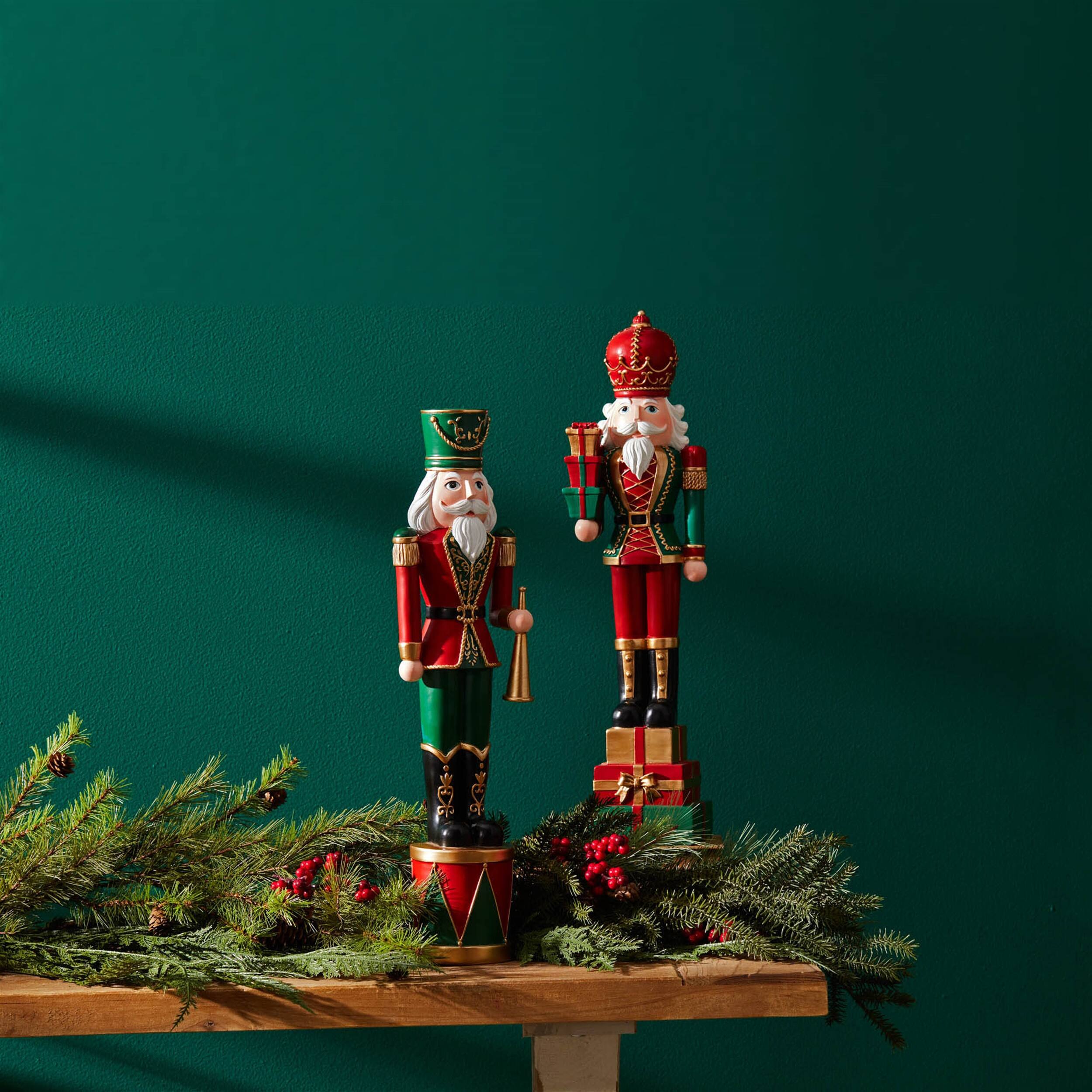 Back. BreeBe - Holiday Nutcracker Soldier (Set of 2) - Red, Green, Black.