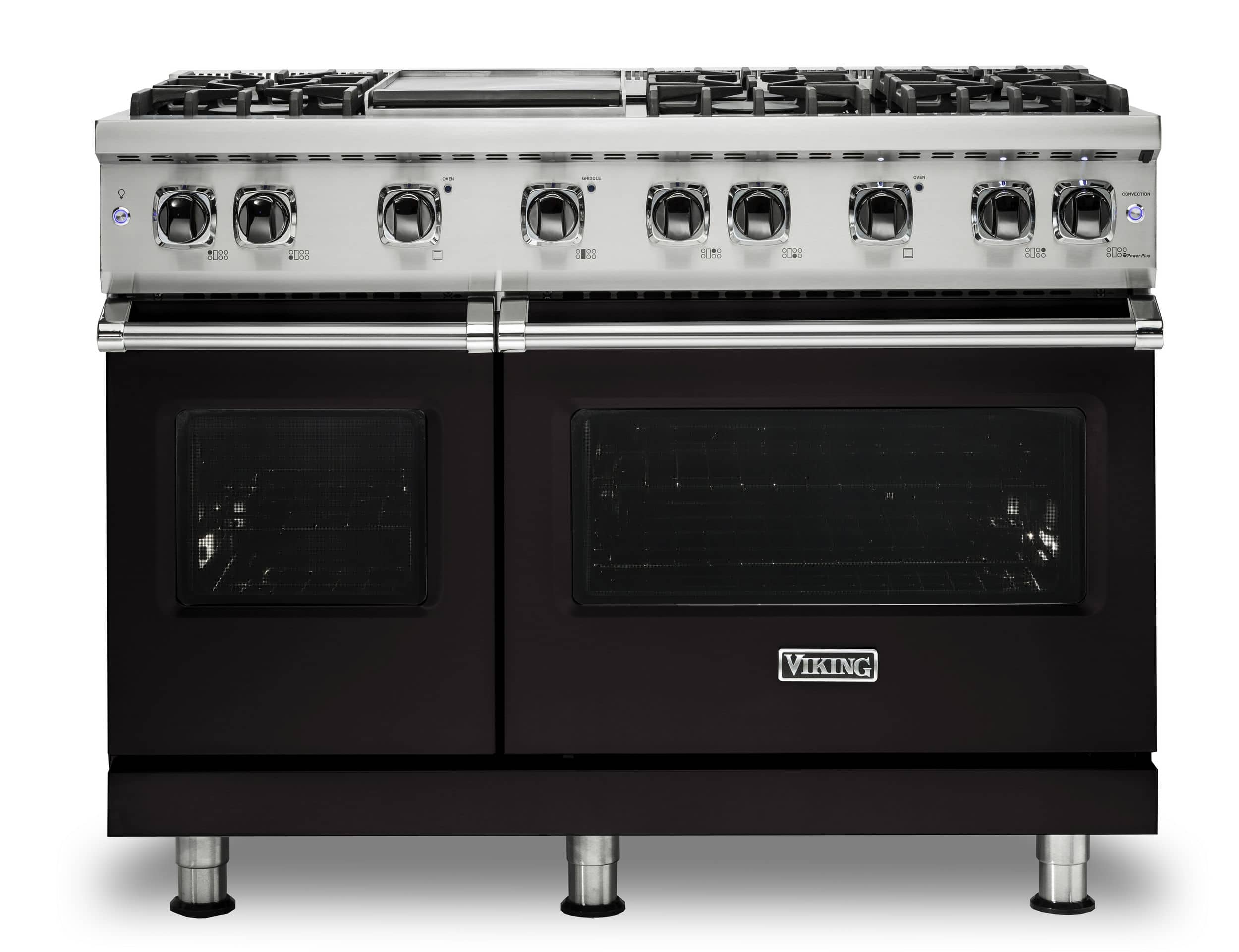 Viking - 5-Series Gas Sealed Burner Range - Onyx - Front_Zoom