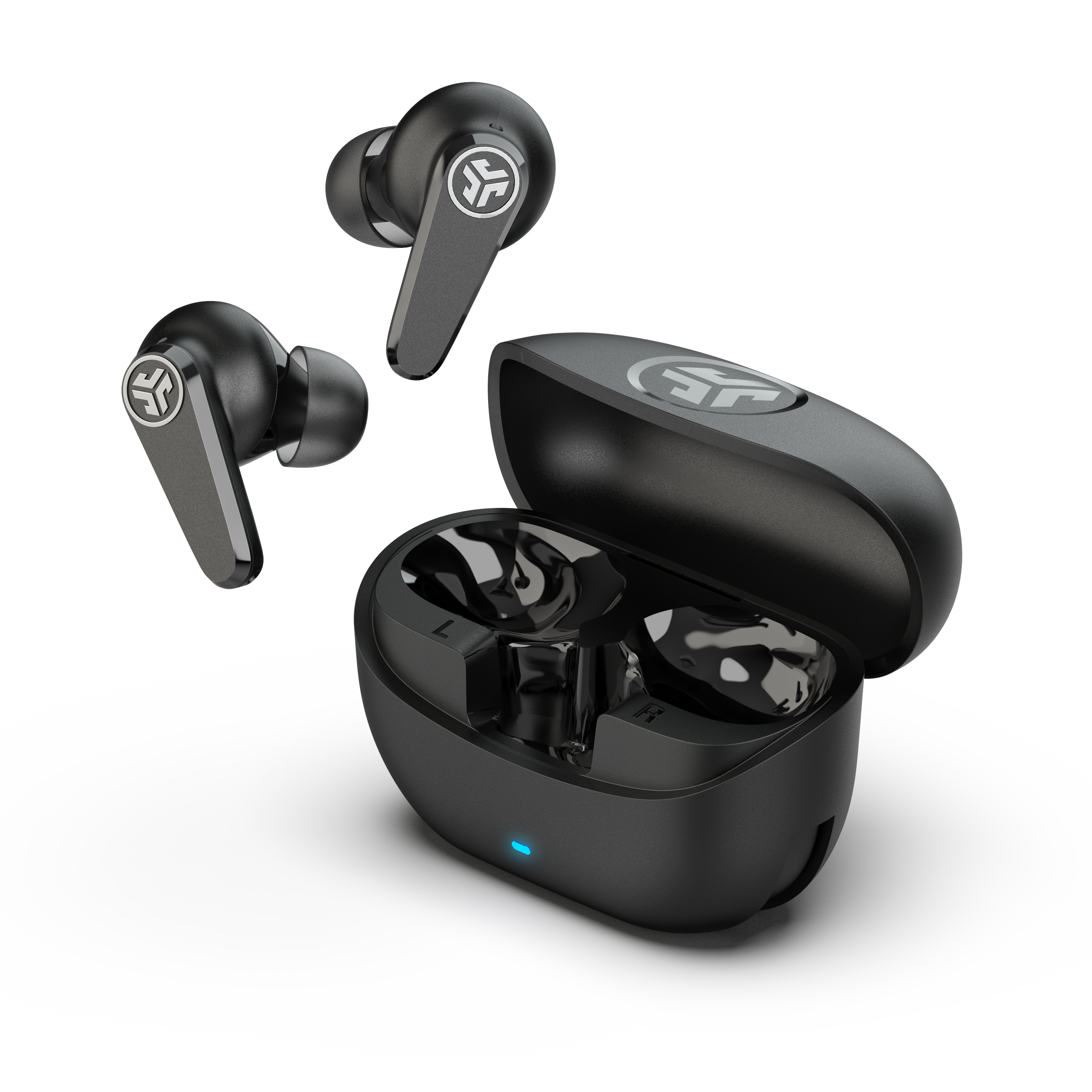 JLab - Go Pods ANC True Wireless Earbuds - Black - Front_Zoom