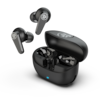 Front. JLab - Go Pods ANC True Wireless Earbuds - Black.