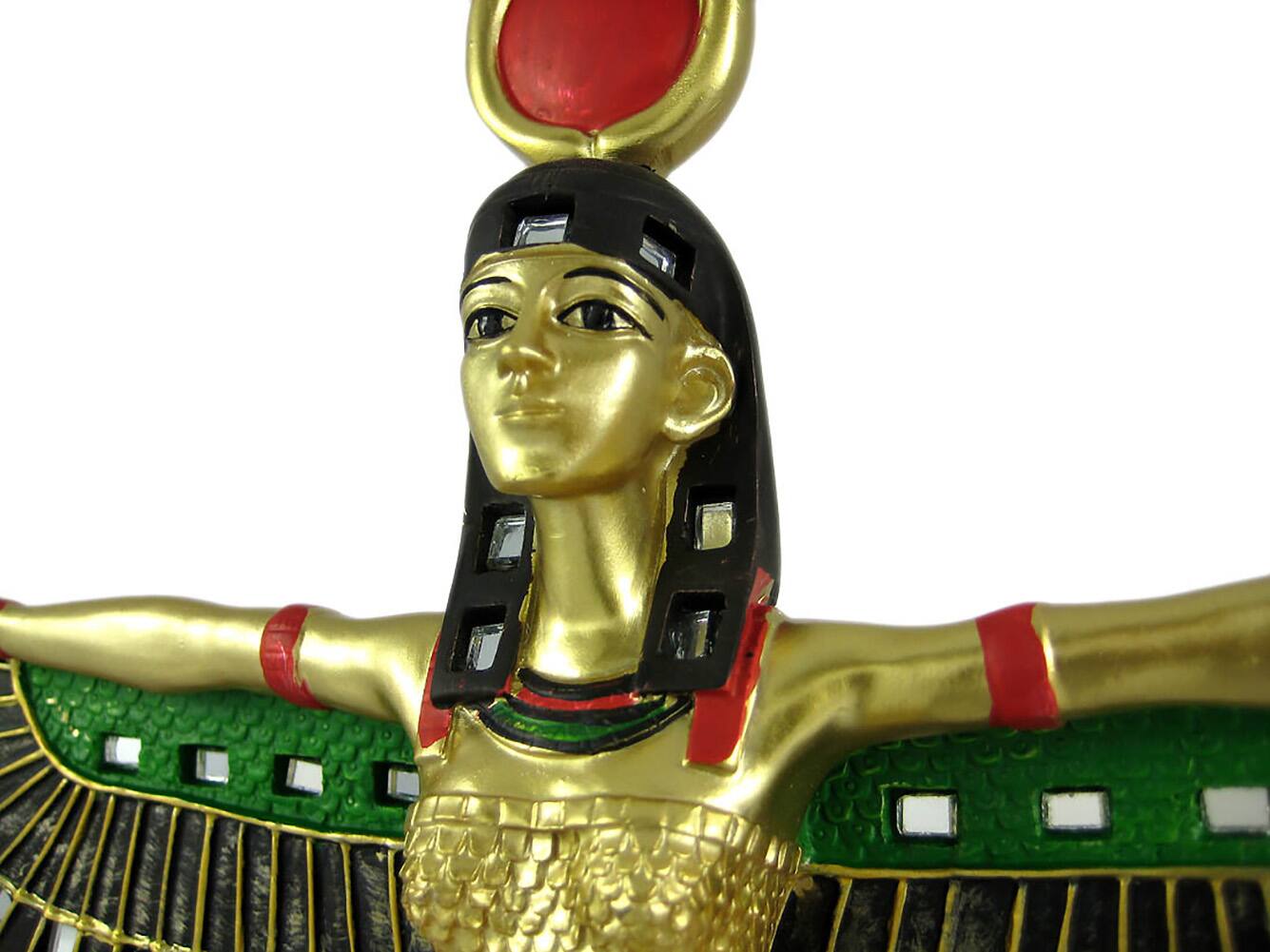 Alt View 3. Zeckos - Winged Isis Egyptian Goddess Statue Deity Mythology - Brown.