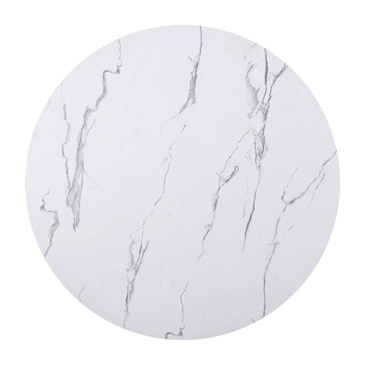 Alt View 8. Loheer - Loheer 5 Piece Round Dining Table Set with Upholstered Chairs, 43 Inch Modern Dining Set for Four - White and gray.