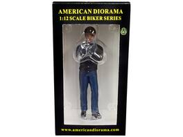 Biker Cash Figure For 1:12 Models by American Diorama