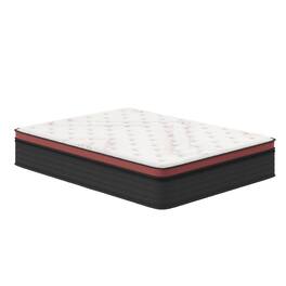 Nautica - 16" Cascade Hybrid Mattress with Cooling Copper-Infused Cover - WHITE/BLACK