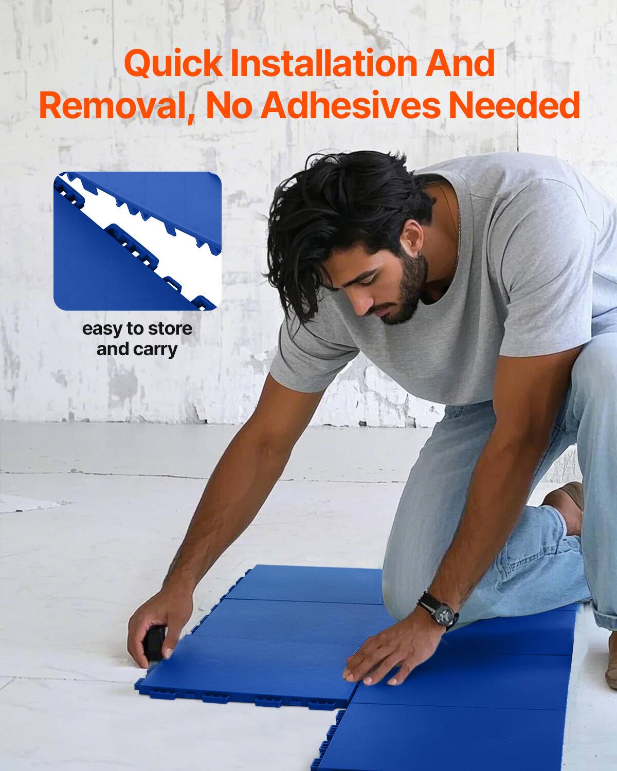 Quick Installation And Removal, No Adhesives Needed

easy to store and carry