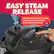EASY STEAM RELEASE
Steam release button is safely out of the way for smooth, simple pressure release.