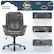 Angle. Serta - Garret Bonded Leather Executive Office Chair with Premium Cushioning - Gray.