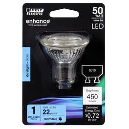 FEIT ELECTRIC - Feit Enhance MR16 GU10 LED Bulb Daylight 50 Watt Equivalence 1 pk