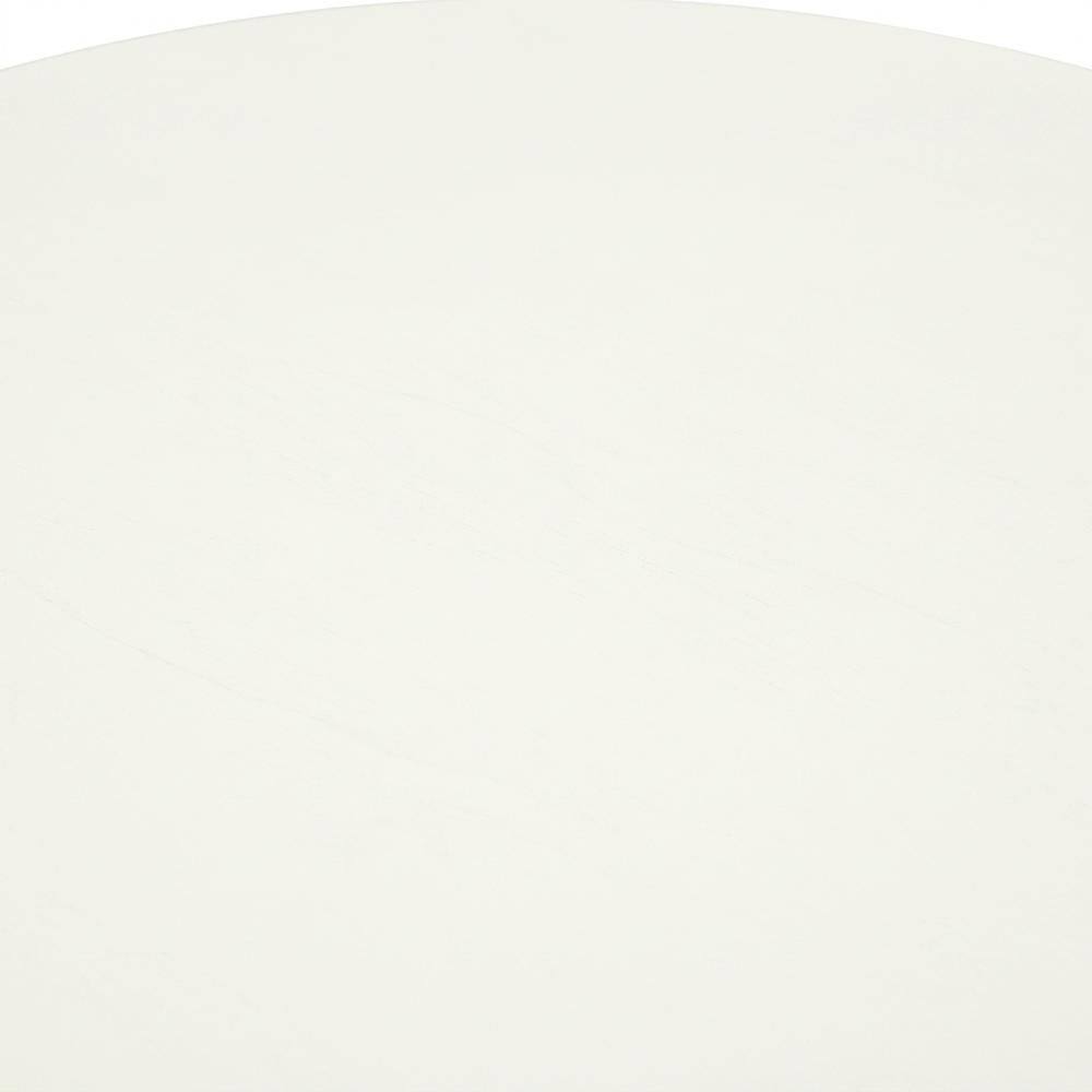 Alt View 1. FurniFact - Solid Wood Round Kitchen Table & Chairs 3-Piece Dining Set - Linen White.