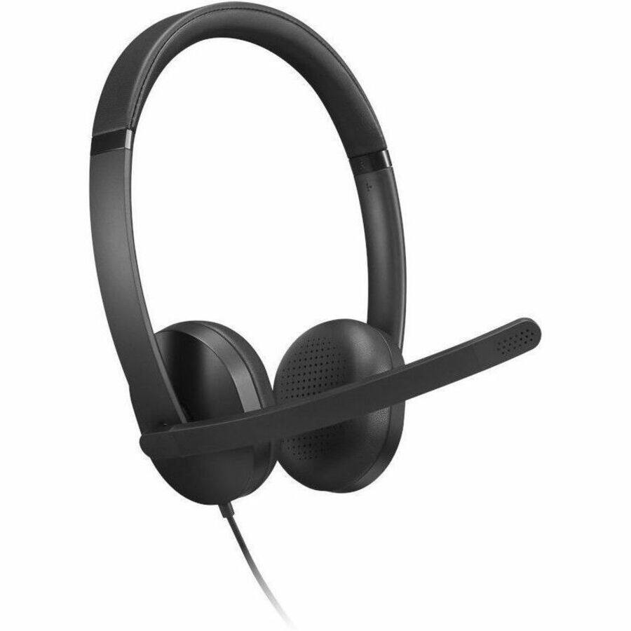 Alt View 1. Lenovo - Lenovo Wired VoIP Headset 5000 - Microsoft Teams Certification - Stereo - USB Type A, USB Type C - Wired - 32 Ohm - 20 - Black.