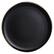 Back. Elama - Elama Paul 6 Piece Stoneware Salad Plate Set in Matte Black with Gold Rim - Black.