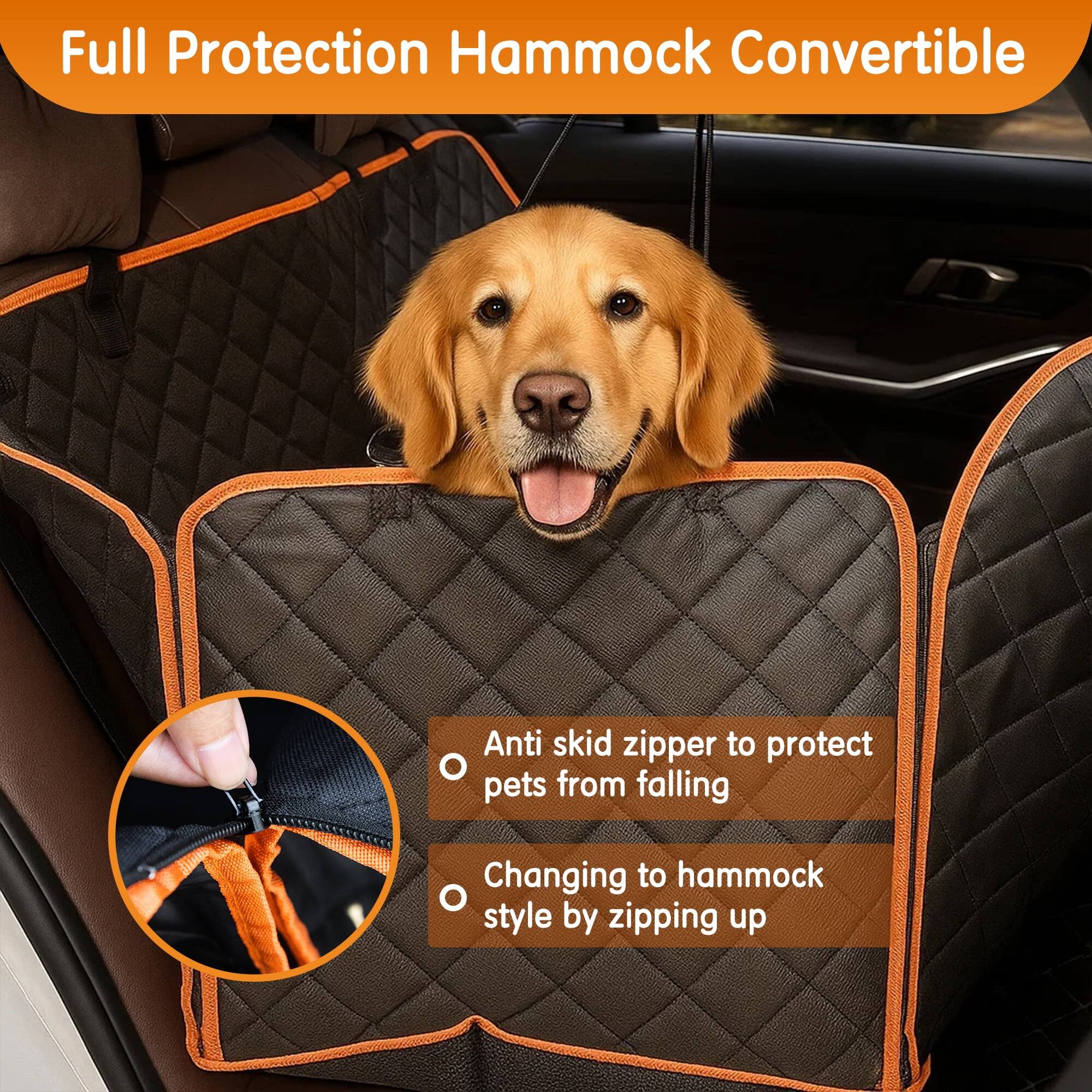 Full Protection Hammock Convertible

Anti skid zipper to protect pets from falling

Changing to hammock style by zipping up