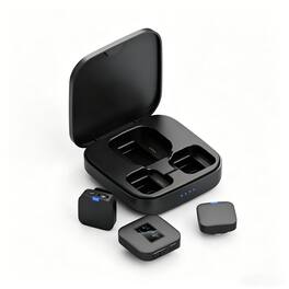 PRIMEPLUS - Wireless Lavalier Microphone with Noise Cancelling, Dual Clip-On Mic, Type-C & Lightning Smartphones