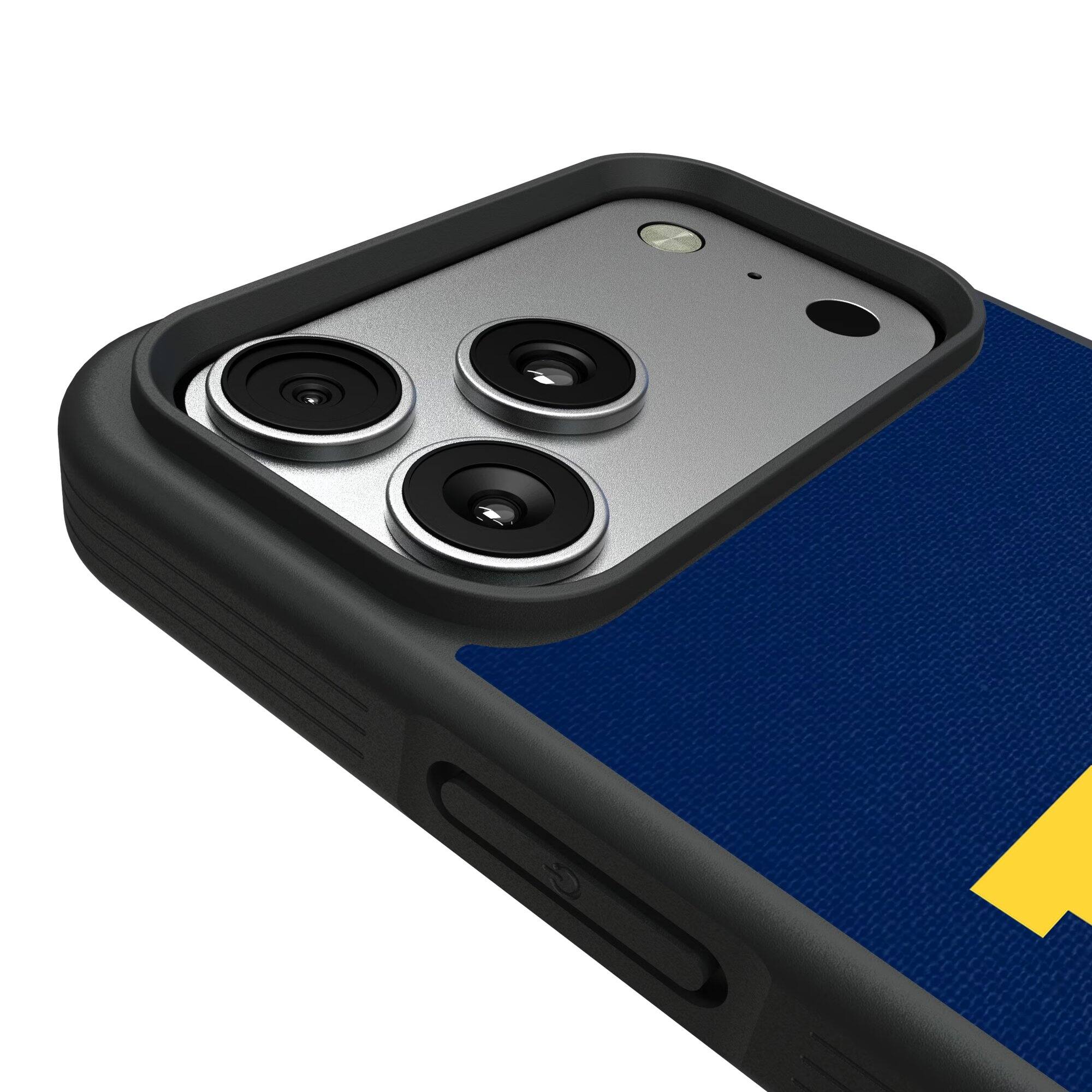 Alt View 2. Keyscaper - Navy Midshipmen iPhone Bump Case - 15 Pro Max - Multicolor.