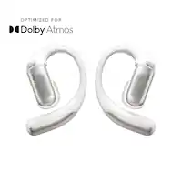 Shokz - OpenFit Pro Open-Ear True Wireless Bluetooth Active Noise Reduction Earbuds - White - Front_Zoom