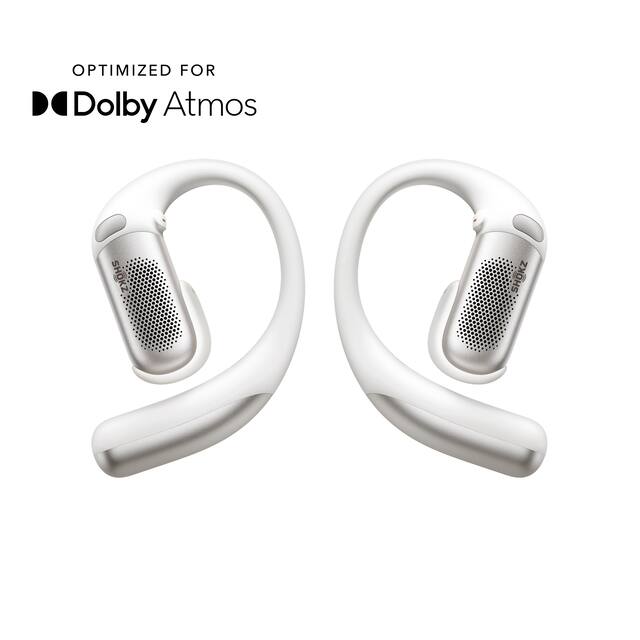 Shokz - OpenFit Pro Open-Ear True Wireless Bluetooth Active Noise Reduction Earbuds - White