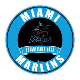 Fan Creations - Miami Marlins 24" Circle with Banner - Multicolor