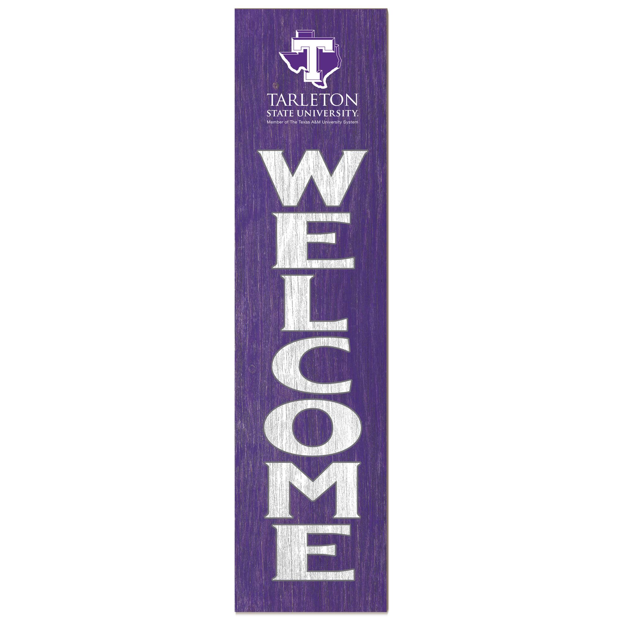 Tarleton State Texans 12'' x 48'' Welcome Outdoor Leaner