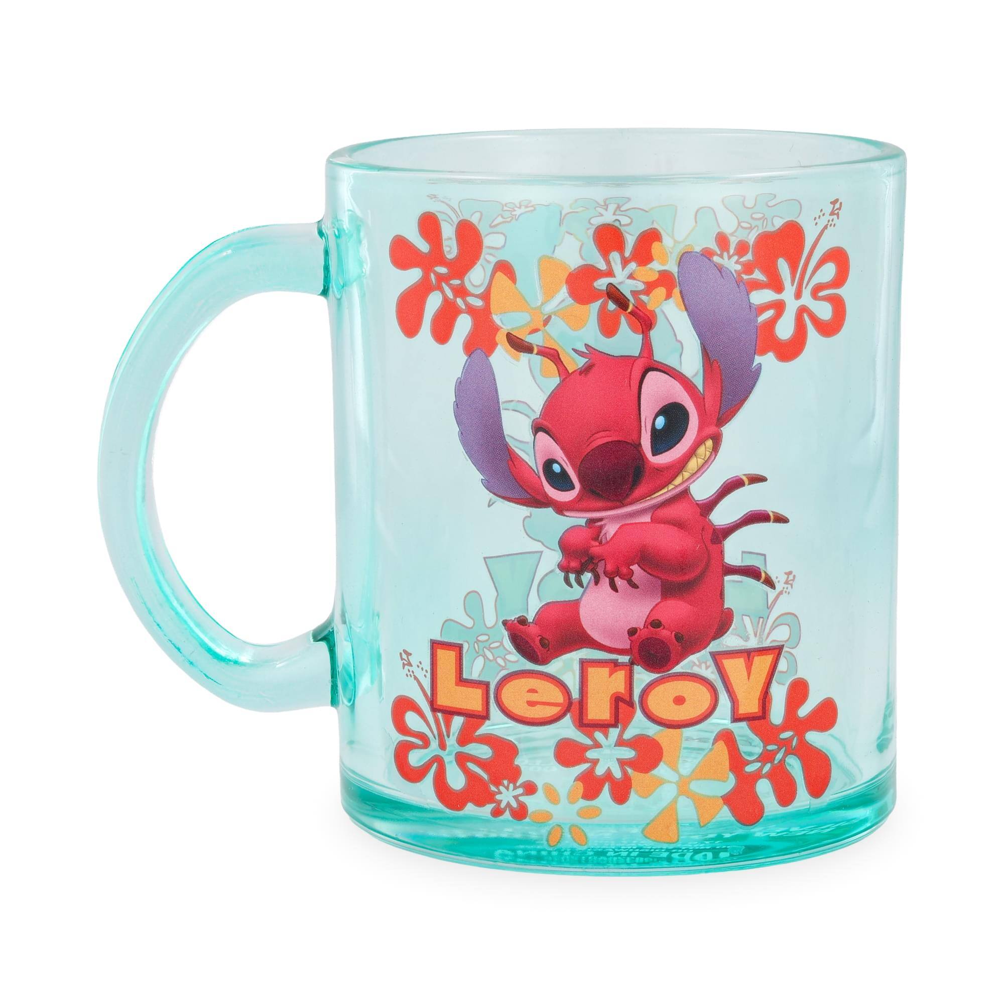 Alt View 1. Disney - Disney Lilo & Stitch Leroy Glass Mug | Holds 18 Ounces - Multi-Colored.