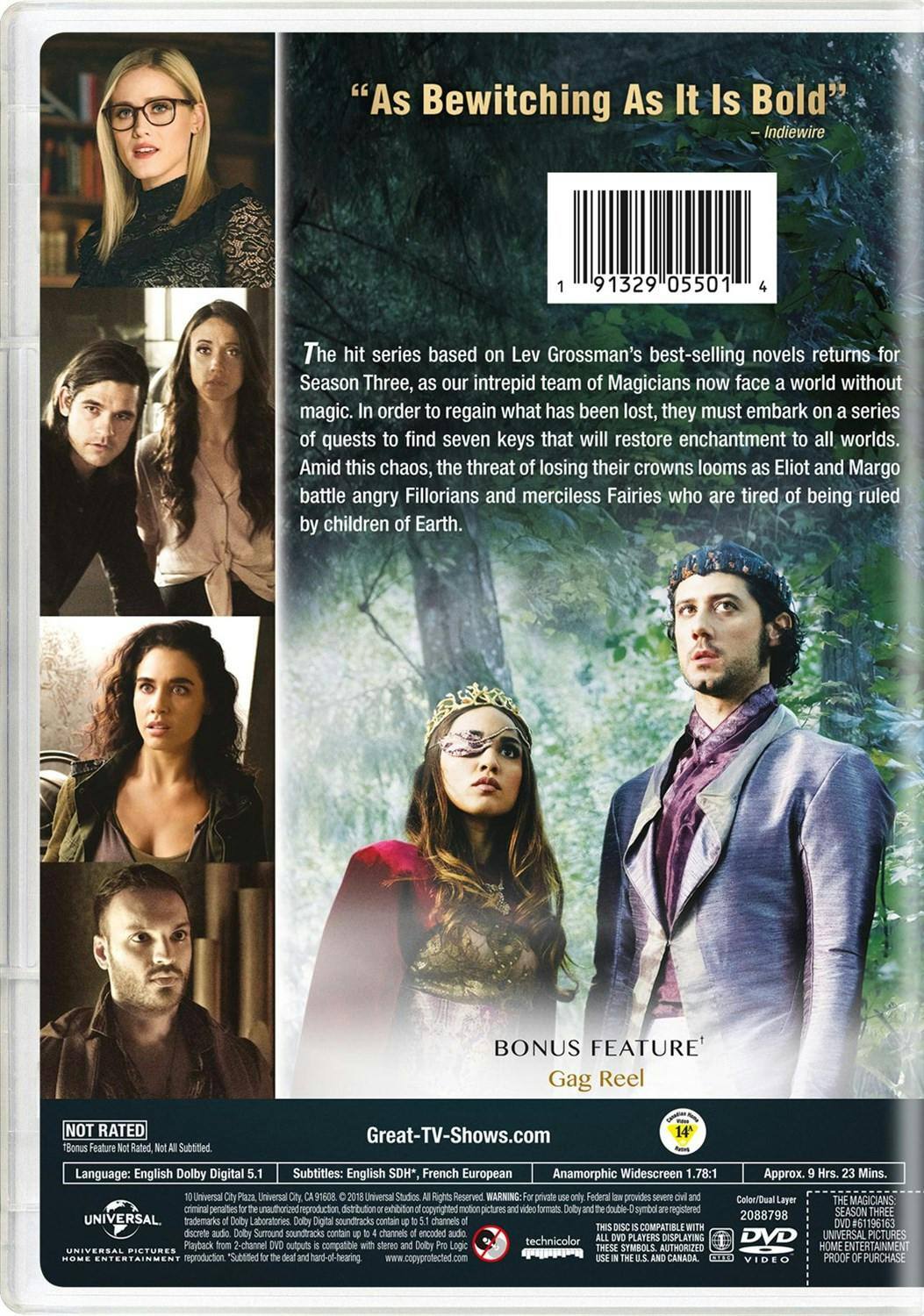 Back. The Magicians: Season Three [DVD].