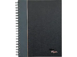 TOPS - Royale Professional Notebooks, 8" x 10.5", College Ruled, 96 Sheets, Gray/Silver - Black/Gray