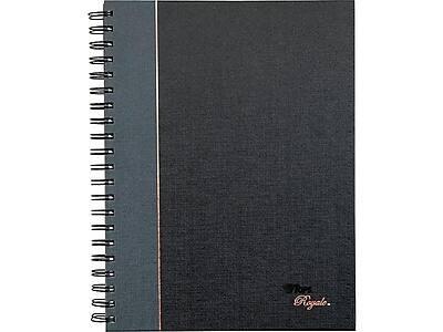 TOPS - Royale Professional Notebooks, 8" x 10.5", College Ruled, 96 Sheets, Gray/Silver - Black/Gray