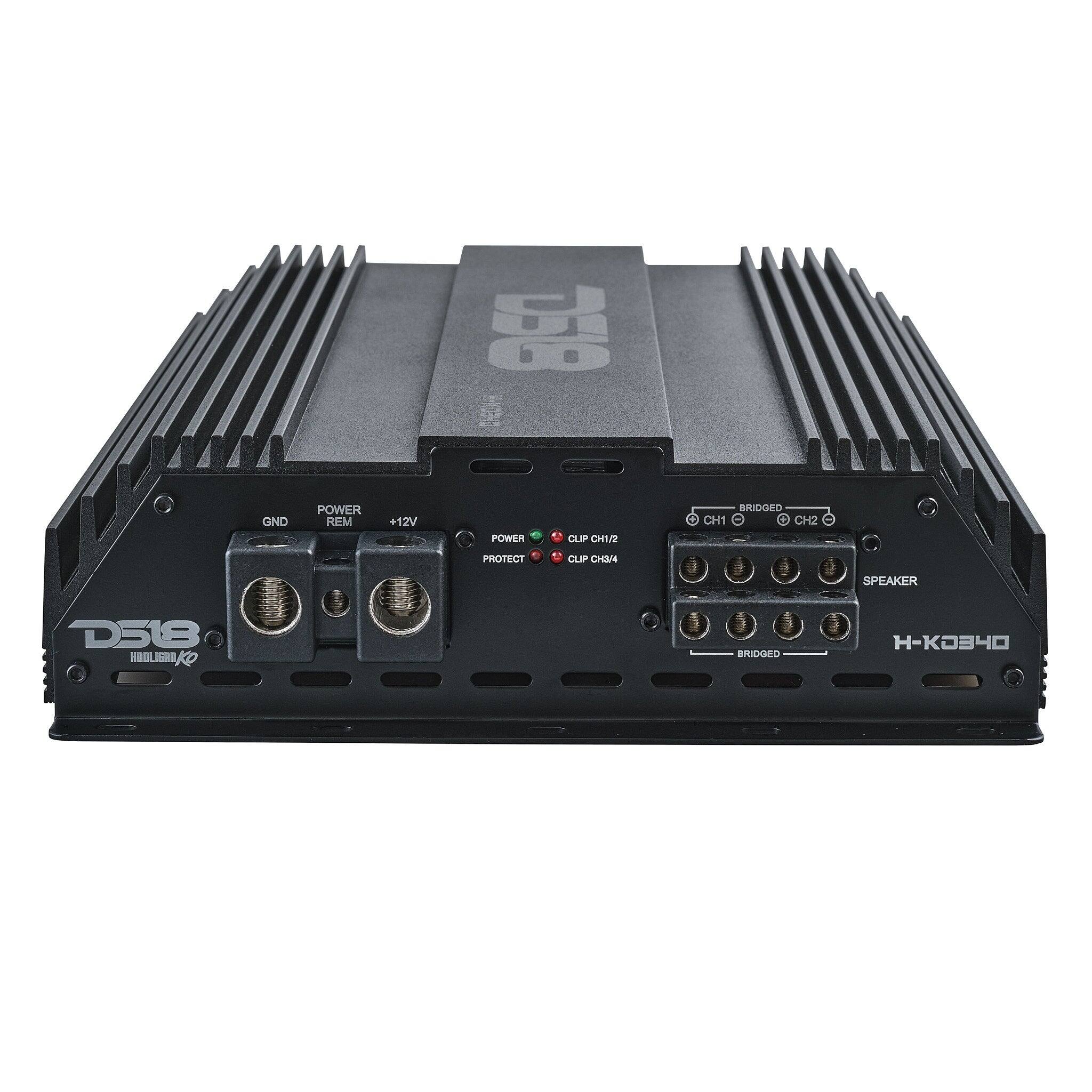 D518 D-BOX-H  
GND  
POWER REM  
+12V  
POWER  
CUP CH1/2  
BRIDGED + CH1 CH2  
PROTECT  
CLIP CH3/4  
SPEAKER  
D518 HOOLIGAN  
BRIDGED  
H-KO340
