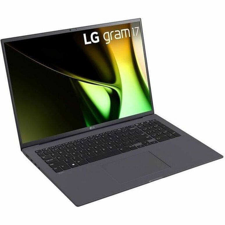 Alt View 4. LG - LG gram 17Z90S-V.APC8U1 17" Notebook - WQXGA - 60 Hz - Intel Core Ultra 7 1st Gen 155H - 32 GB - 1 TB PCI Express NVMe - Gray.