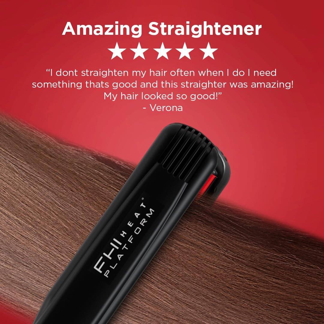 Amazing Straightener

"I don't straighten my hair often when I do I need something that's good and this straightener was amazing! My hair looked so good!" - Verona