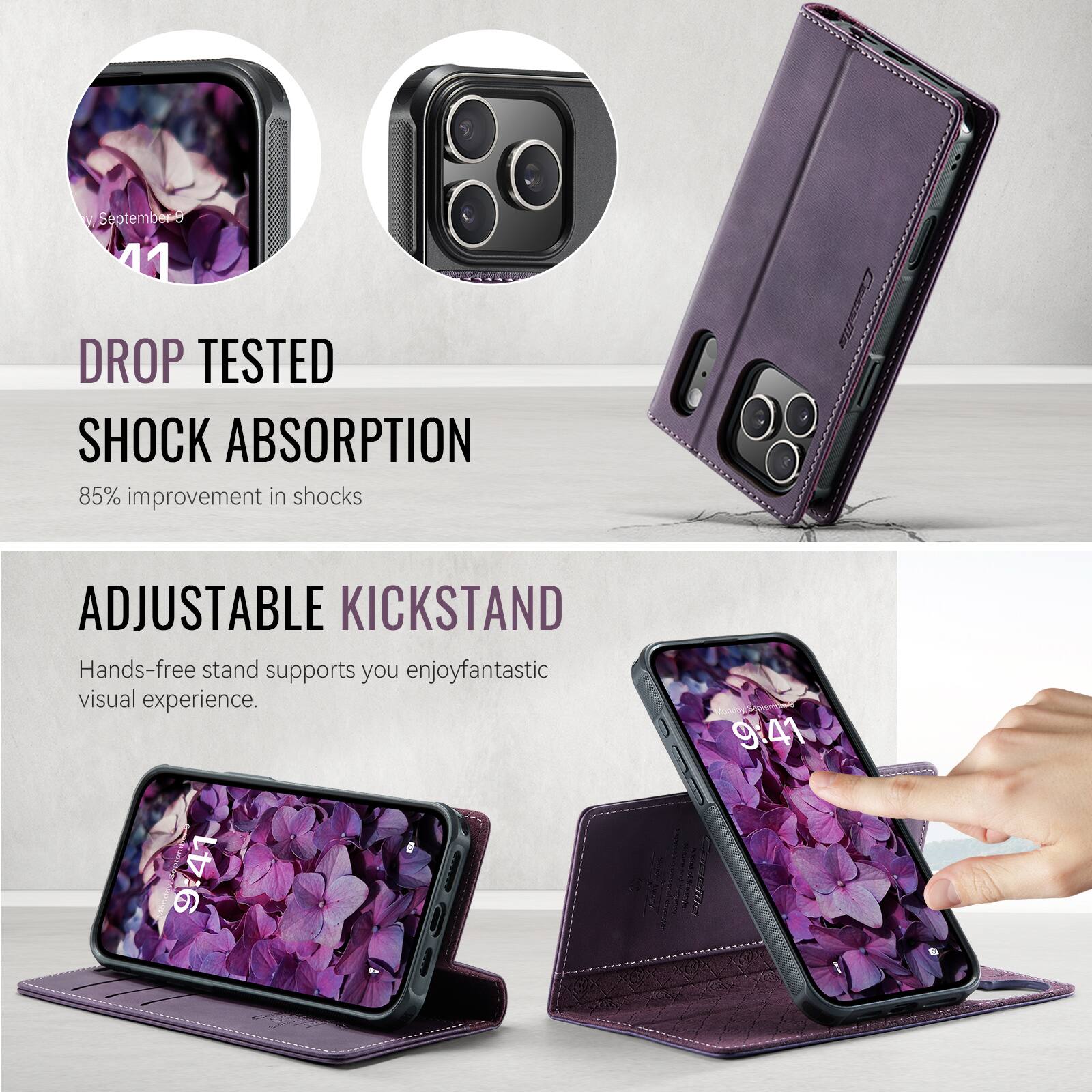 - September 41
- DROP TESTED SHOCK ABSORPTION
- 85% improvement in shocks
- ADJUSTABLE KICKSTAND
- Hands-free stand supports you enjoy fantastic visual experience.