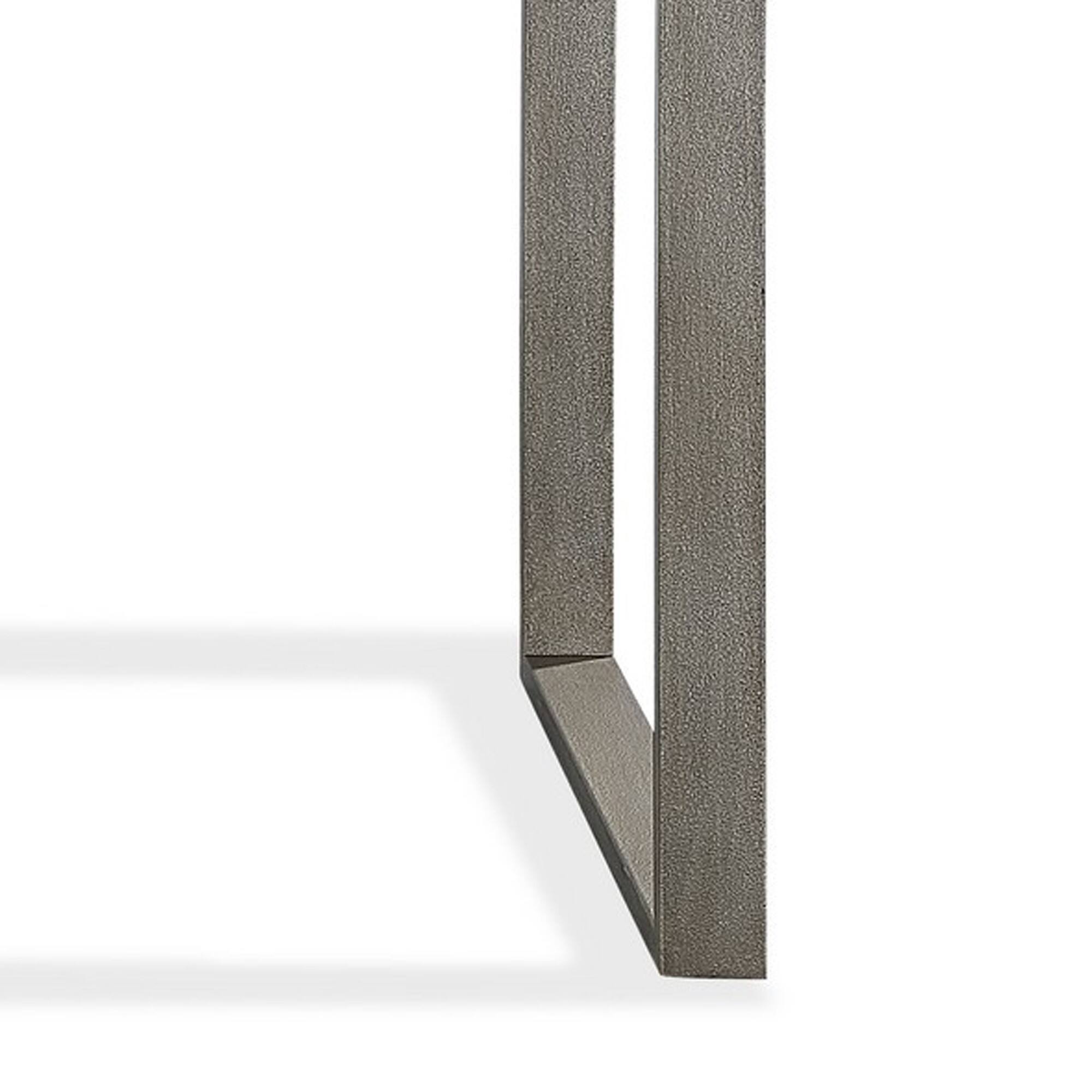 Manhattan Lane Oxy 54 Inch Console Side Table, Stone Surface, Metal ...