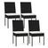 Front. Costway - PE Wicker Patio Chairs Set of 4 Outdoor Dining Chairs with Cushions - Off White,Black.