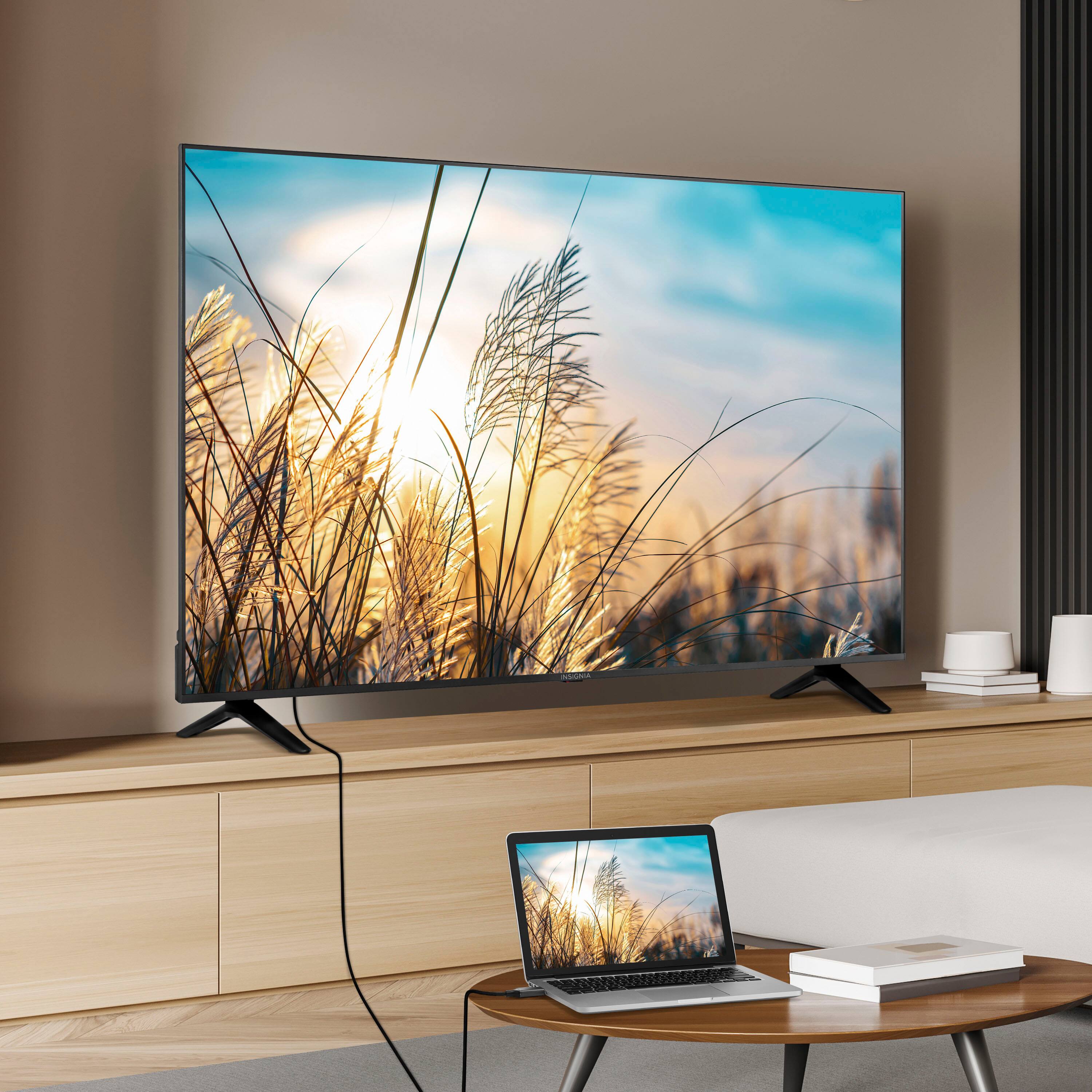 Alt View 1. Insignia™ - 10 ft. DisplayPort to HDMI Cable - Black.